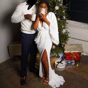 White/ Cream Formal Dress